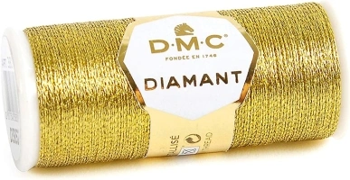 DMC Diamant Metallic Needlework Thread, 38.2-Yard, Dark Gold