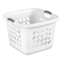 Sterilite 1.5 Bushel Ultra™ Square Laundry Basket Plastic Adult, White