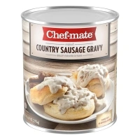 Chef-mate Country Sausage Gravy, Breakfast Sausage, Biscuits and Gravy, 6 lb 9 oz (#10 Can Bulk)