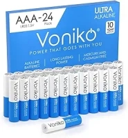 Voniko - Premium Grade AAA Batteries - 24 Pack - Alkaline Triple A Battery - Ultra Long-Lasting, Leakproof 1.5v Batteries - 10-Year Shelf Life