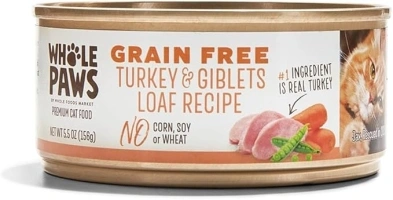 Whole Paws, Grain Free Turkey & Giblets Recipe, 5.5 oz