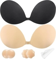 Adhesive Bra - Sticky Bra, Silicone Strapless Bra, Backless Strapless Bras, Strapless Bra for Backless Dress