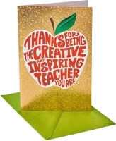 American Greetings Teacher Thank You Card (Creative and Inspiring)