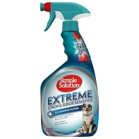 Simple Solution Extreme Pet Stain and Odor Remover | Enzymatic Cleaner with 3X Pro-Bacteria Cleaning Power | 32 Ounces