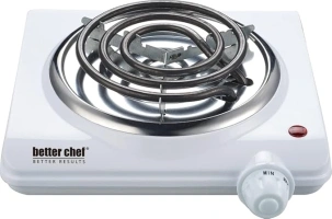 Better Chef Basic Countertop Burner | Enamel Exterior | Rubber Feet | Variable Temp (Single)