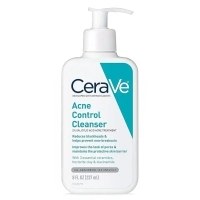 CeraVe Acne Treatment Face Wash | Salicylic Acid Cleanser with Purifying Clay, Niacinamide, and Ceramides | Pore Control and Blackhead Remover | 8 Ounce