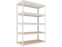 HOMEDANT House Z-Beam White Heavy Duty Garage Storage Shelving