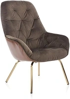 Furniture of America Aly Brown Velvet-Like Office Chair