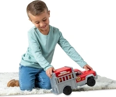 Tonka Steel Classics, Rescue Truck– Made With Steel and Sturdy Plastic, Red Friction Powered, Big Vehicle, Boys and Girls, Toddlers Ages 3+, Birthday Gift, Holiday