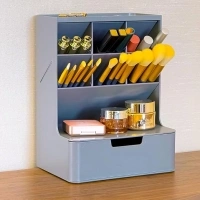 Makeup organizer -Makeup Brush organizer, Cosmetics Storage with Drawer for skincare, Vanity.Great for Dresser, Bathroom