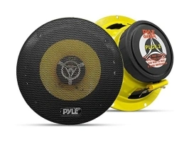 (NEW) (PAIR) Pyle 2-Way 6.5in 240 Watt 4Ohm Mid Tweeter Car Speakers - w/30oz Magnet Structure, 2.25” Mount Depth Fits Standard OEM