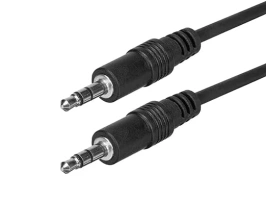 Monoprice Audio/Stereo Cable - 3.5mm(1/8") AUX, Male to Male TRS Plug, Molded Strain Relief Boots, 25 Feet, Black