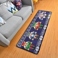 Christmas Nutcrackers Area Rug Non Skid, Winter Snow Washable Hallway Runner Rugs Laundry Room Rug Mats Soft Kitchen Absorbent Floor Mat Carpet for Entrance Bedroom Living Room 72x24in