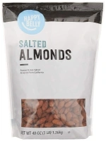 Happy Belly California Almond, Roasted & Salted, 48 ounce