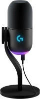 Logitech G Yeti GX Dynamic RGB Gaming Microphone, Podcast with LIGHTSYNC, Blue VO!CE, G HUB Control, Supercardioid, USB Plug and Play on PC/Mac - Black