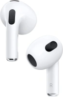 Apple AirPods (3rd Generation) Wireless Ear Buds, Bluetooth Headphones, Personalized Spatial Audio, Sweat and Water Resistant, Lightning Charging Case Included, Up to 30 Hours of Battery Life