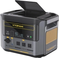 VTOMAN FlashSpeed 1000 Portable Power Station UPS LiFePO4 Generator, 70MIN Fully-Charged, 1000W(Peak 2000W), 14 Output Ports Solar Generator for Vehicle Emergency, Road Trip, Camping, Emergency