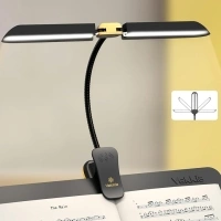 Vekkia 8.2ft Super Long USB Cable Rechargeable, 200lm Super Bright Music Stand Light, Portable 42 LED Clip On Piano Light,3 Colors & 5 Brightness Levels, Perfect for Piano, Keyboard, Podium, Easel