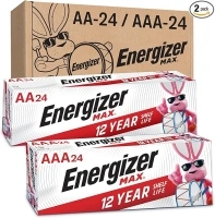 Energizer AA Batteries and AAA Batteries, 24 Max Double A Batteries and 24 Max Triple A Batteries Combo Pack, 48 Count