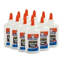 Elmers Liquid School Glue, Slime Glue & Craft Glue | Washable, 4 Ounces Each, Great for Making Slime, 12 Count