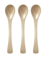 Nuby Rice Husk 3 Piece Spoon Set - Eco-Friendly Set - 100% Compostable and Biodegradable - 6+ Months