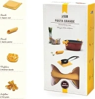 Pasta Grande - Fun Pasta Shaped Silicone Kitchen Tools in a Gift Box / 4 of our Pasta-shaped kitchen gadgets in one festive giftbox/Farfalloni, Ravioli, Penneli & Mafaldine/by Monkey Business