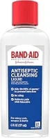 Band-Aid Brand Antiseptic Cleansing Liquid, First Aid Antiseptic Wash Relieves Pain & Kills Germs, with Benzalkonium Cl Wound Antiseptic & Lidocaine HCl Topical Analgesic, 6 fl. oz