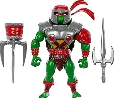 Masters of the Universe Origins Turtles of Grayskull Raphael Action Figure Toy, 16 Articulations, TMNT & Motu Crossover with Accessories