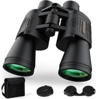 High Power Binoculars for Adults - 20x52 HD Large View Binoculars with Low Light - Professional Binoculars for Bird Watching Hunting Stargazing Football Travel Cruise Outdoor Sports with Carrying Bag