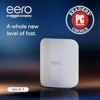 Amazon eero Max 7 mesh wifi router | Wireless speeds up to 4.3 Gbps | Coverage up to 2,500 sq. ft. | Connect 200+ devices | Ideal for Gaming | 1-Pack | Latest Gen