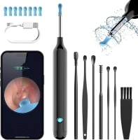 Ear Wax Removal Tool with Ear Camera - 3-in-1 Ear Wax Removal Tool with 1000W Ear Scope, and 6pcs Ear Scoops Ear Tips Replacement