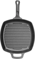 WINCO Cast Iron Pan, Black