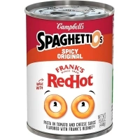 SpaghettiOs Spicy Original made with Frank