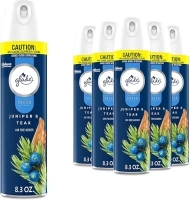 Glade Air Freshener Room Spray, Juniper & Teak, Fresh Collection, 8.3 oz, 6 Count