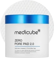 Medicube Zero Pore Pads 2.0, Dual-Textured Facial Toner Pads for Exfoliation and Pore Care with 4.5% AHA Lactic Acid & 0.45% BHA Salicylic Acid, Ideal for All Skin Types, Korean Skin Care (70 Pads)