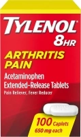 Tylenol 8 Hour Arthritis Pain Tablets with Acetaminophen for Joint Pain, 100 ct