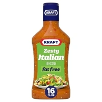 Kraft Salad Dressing, Fat Free Zesty Italian, 16 oz