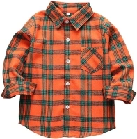 Men & Boy Button Down Shirt Kid Flannel Shirt Toddler Buffalo Plaid Shirt Boys Western Shirts Long Sleeve Father Son Shirt