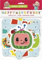 Cocomelon "Happy Birthday" Large Jointed Banner - Vibrant & Adorable Design - Perfect for Kids Birthdays & Events