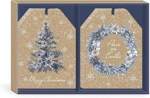 Punch Studio Kraft Christmas Gift Tag Set of 12 (50545)