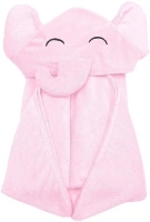 YOYOO Premium Baby Bath Towel – Viscose Derived from Bamboo, Baby Hooded Towels - Newborn Essential Cute Pink Little Elephant -Perfect Baby Registry Gifts for Boy Girl