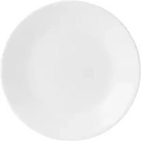 Corelle Vitrelle Livingware Bread and Butter Plate, Triple Layer Glass and Chip Resistant, 6-3/4-Inch Round Plate, White