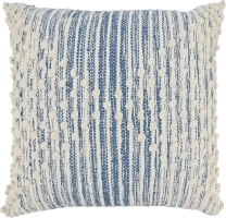 SARO LIFESTYLE Artisan Woven Stripe Diamond Down Filled Throw Pillow