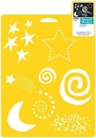 Delta Creative Stencil Mania Stencil, 7 by 10-Inch, 970810710 Fun Shapes