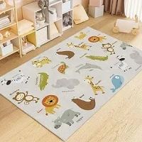 USTIDE Animal Kids Rug Alphabet Carpet with Animals 4x6Ft Anti Slip Soft Children Area Rugs Animal Theme Kids Play Room Floor Mat for Nursery Bedroom Baby Room Decor