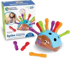 Learning Resources Spike The Fine Motor Hedgehog - Toddler Learning Toys, Fine Motor and Sensory Toys for Kids Ages 18+ Months, Montessori Toys