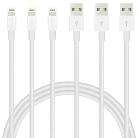 iPhone Charger Lightning Cable 6FT 3Packs Quick Charger Rapid Cord Apple MFi Certified for Apple Charger, iPhone 14 13 12 11 Pro X XR XS MAX 8 Plus 7 6s 5s 5c Air iPad Mini iPod (Grey)