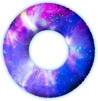 Illuminated Galaxy 36" Pool Tube Deep Space Pink