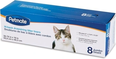 Petmate Drawstring Hi-Back Litter Box Liners