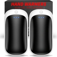 2 Pack Hand Warmers Rechargeable, Portable Electric Hand Warmers Reusable, USB 2 in 1 Handwarmers, Outdoor/Indoor/Warm Gifts for Men Women Kids